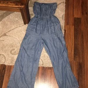 Blue denim looking jumpsuit from Forever 21